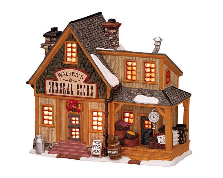 Lemax Village Walker’s General Store Lighted Building 15544 - Treasure ...