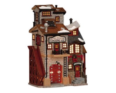 Lemax Village Pine Valley Logging Co. Lighted Building 15558