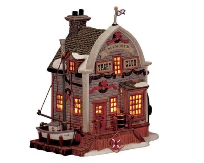 Lemax Village Plymouth Yacht Club Lighted Building 15592