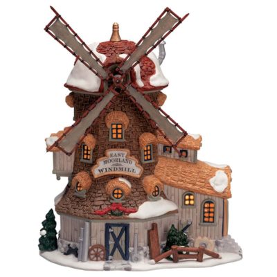 Lemax Village East Moorland Windmill Lighted Building 25682