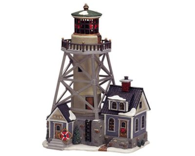 Lemax Village Rivermouth Lighthouse Lighted Building 25684