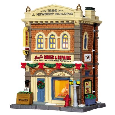 Lemax Village Sal's Shoes & Repairs Lighted Building 35514