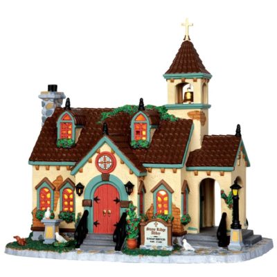 Lemax Village Stone Ridge Abbey Lighted Building 35524