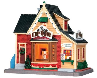 Lemax Village Cup-O-Joe Coffeehouse Lighted Building 35539