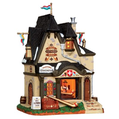 Lemax Village Village Alphorn Maker Lighted Building 35570