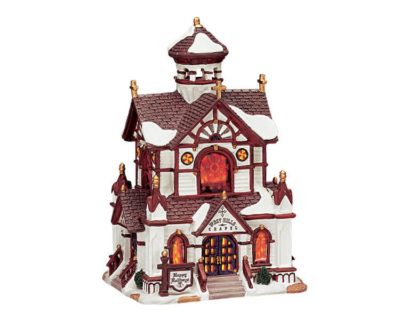 Lemax Village West Hills Chapel Lighted Building 35788