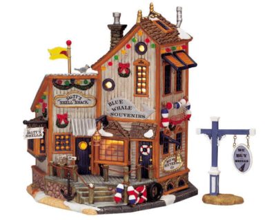 Lemax Village Salty's Shell Shack Lighted Building 35791