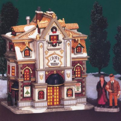 Lemax Village Crown Vaudeville Theater Lighted Building 35814