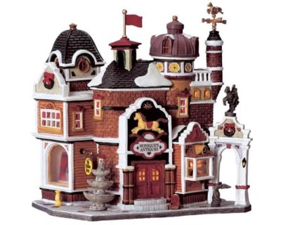 Lemax Village Monique's Antiques Lighted Building 45027