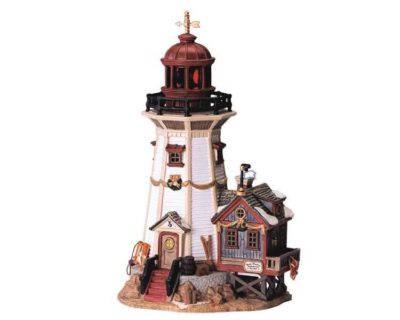 Lemax Village Deep Harbor Lighthouse Lighted Building 45071
