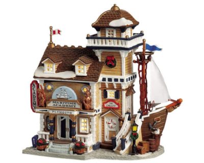 Lemax Village Plymouth Maritime Academy Lighted Building 45143