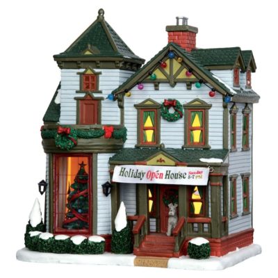 Lemax Village Holiday Open House Lighted Building 55009