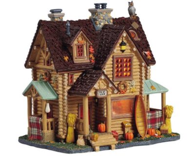 Lemax Village Pine Mt. Cabin Lighted Building 55213