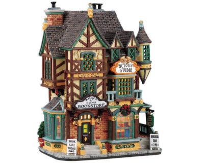 Lemax Village Wilson & Sons Bookstore/Actors' Studio Lighted Building 55264