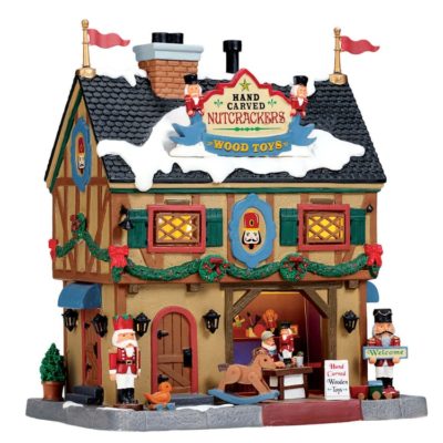 Lemax Village Nutcracker & Wood Toy Carve Lighted Building 55994