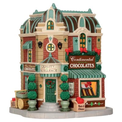 Lemax Village Continental Chocolates Lighted Building 65101