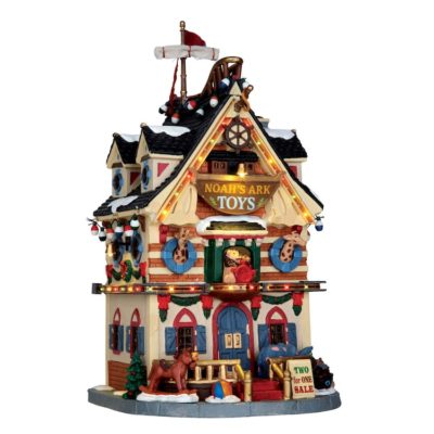 Lemax Village Noah's Ark Toys Lighted Building 65130