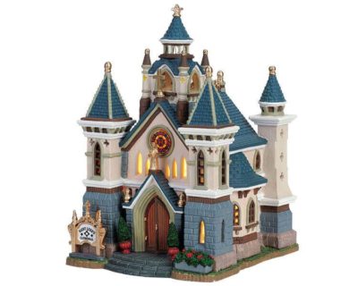 Lemax Village St. Luke's Cathedral Lighted Building 65380