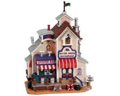 Lemax Village Oyster House Restaurant Lighted Building 65384