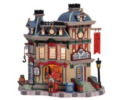 Lemax Village Post Office Lighted Building 65407
