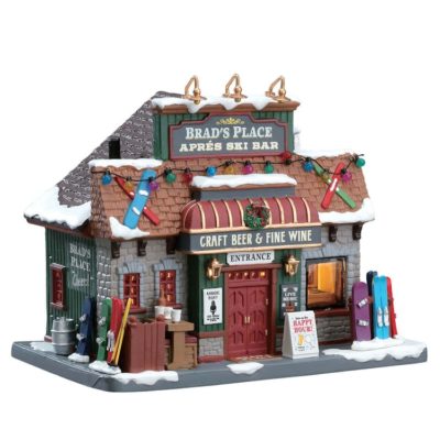 Lemax Village Brad's Place Lighted Building 75208