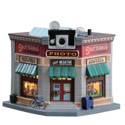 Lemax Village Shutterbug Photo Shop Lighted Building 75215