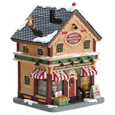 Lemax Village Ginny's Gingerbread Cottage Lighted Building 75262