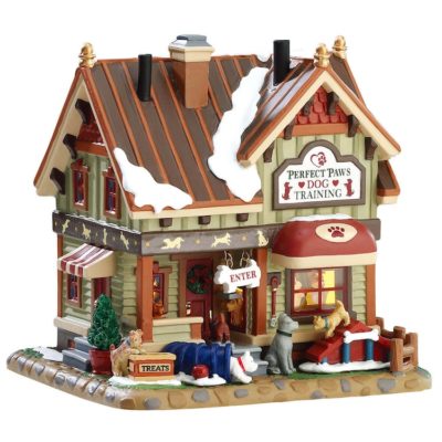 Lemax Village Perfect Paws Dog Training Lighted Building 75268