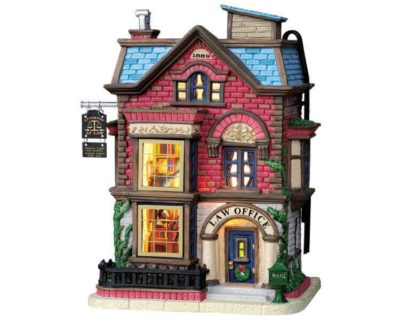 Lemax Village Law Office Lighted Building 75545