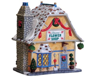 Lemax Village Blossom's Flower Shop Lighted Building 75547
