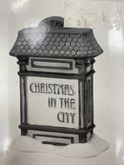 Dept 56 Christmas in the City Sign Christmas in the City 59609
