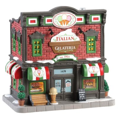 Lemax Village Italian Gelateria Lighted Building 85373