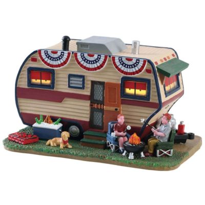 Lemax Village Summer Trailer Lighted Building 85392