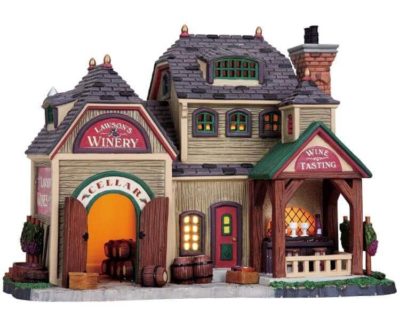 Lemax Village Lawson's Winery Lighted Building 85706