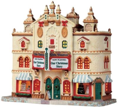 Lemax Village Olde Theatre Lighted Building 95812