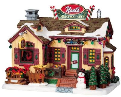 Lemax Village Noel's Christmas Shop Lighted Building 95818