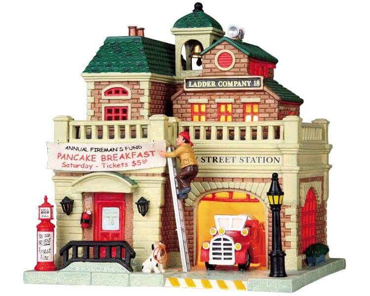 Lemax Village May Street Station Lighted Building 95845 - Treasure ...