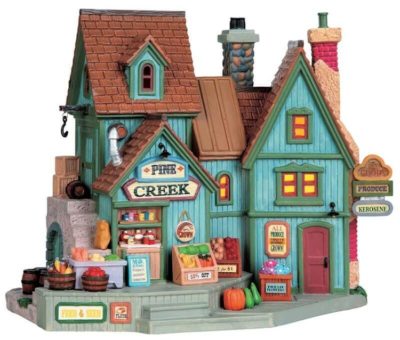 Lemax Village Pine Creek Market Lighted Building 95861
