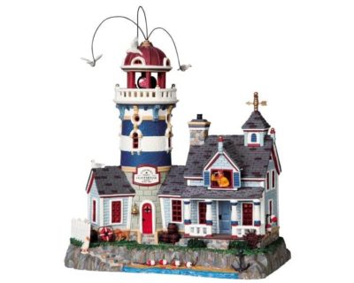 Lemax Village Windward Point Lighthouse Lighted Building 95862