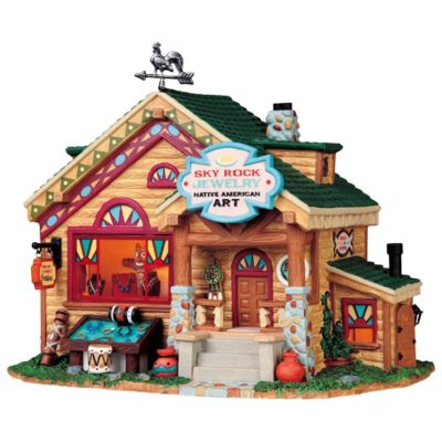 Lemax Village Sky Rock Jewelry Lighted Building 95870