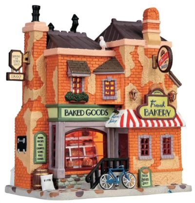 Lemax Village Pierre's French Bakery Lighted Building 95871