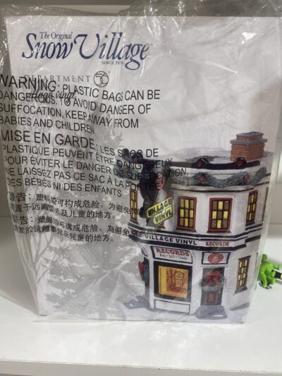 Dept 56 Village Vinyl Records Original Snow Village 6005454