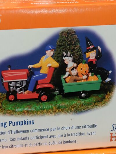Dept 56 Gathering Pumpkins Snow Village Halloween Series 55200