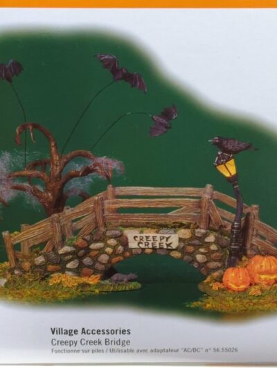 Dept 56 Creepy Creek Bridge Snow Village Halloween Series 53071