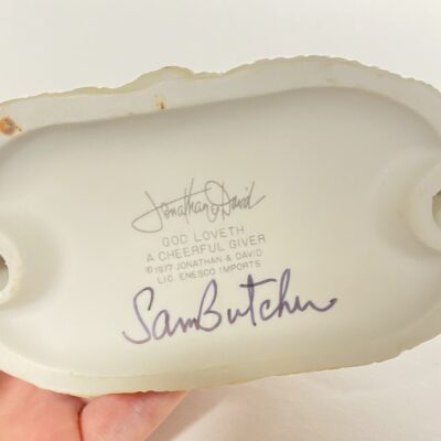 Precious Moments God Loveth A Cheerful Giver 694908 SIGNED Sam - Image 2