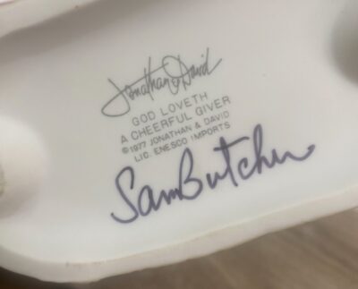Precious Moments God Loveth A Cheerful Giver 694908 SIGNED Sam - Image 2