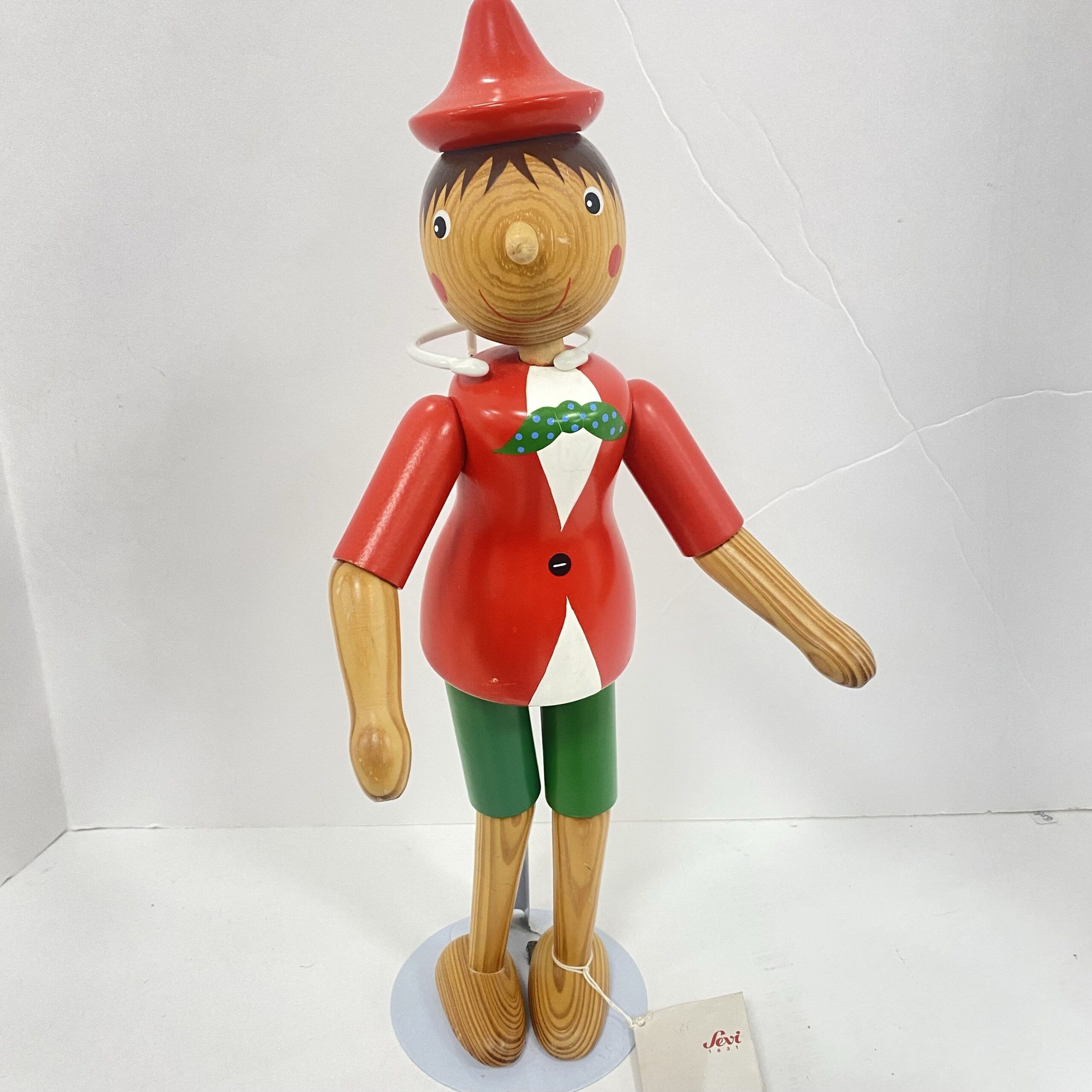 Vintage Sevi Pinocchio Wooden Figure