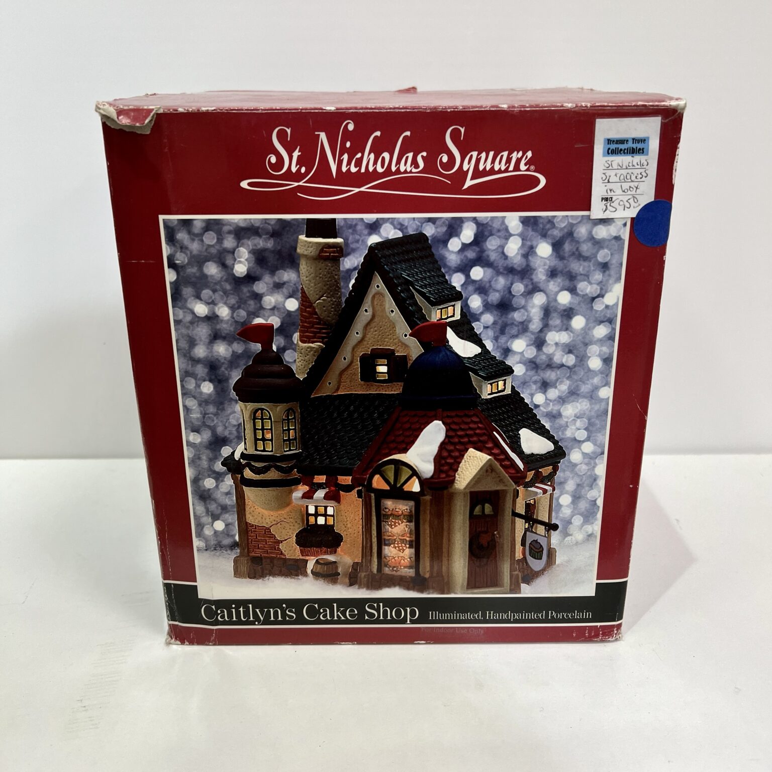 St. Nicholas Square Caitlyn’s Cake Shop Christmas Village Building