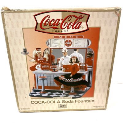 Nrfb LE Barbie Coke Coca-cola Soda Fountain Car Hop Playset Rare