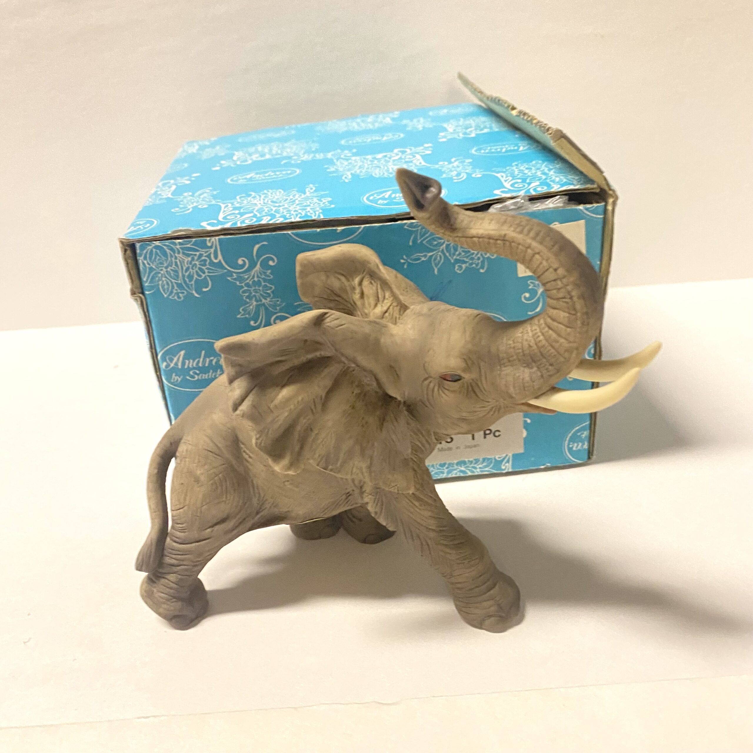 Andrea by Sadek African Elephant Figurine Sculpture 6015 Made in Japan ...